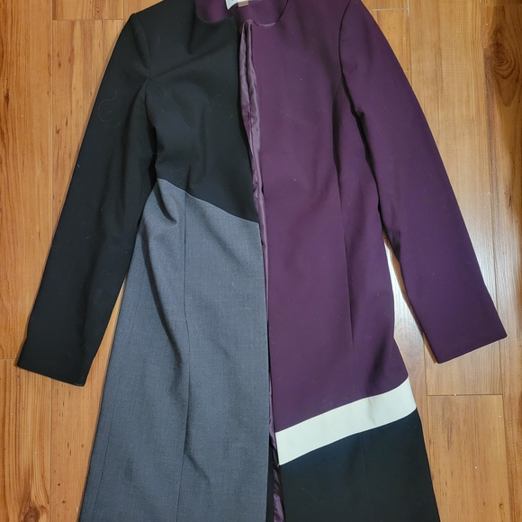 Calvin Klein Jackets & Blazers - Calvin Klein Women's Colorblock Blazer - Black, Purple, Gray